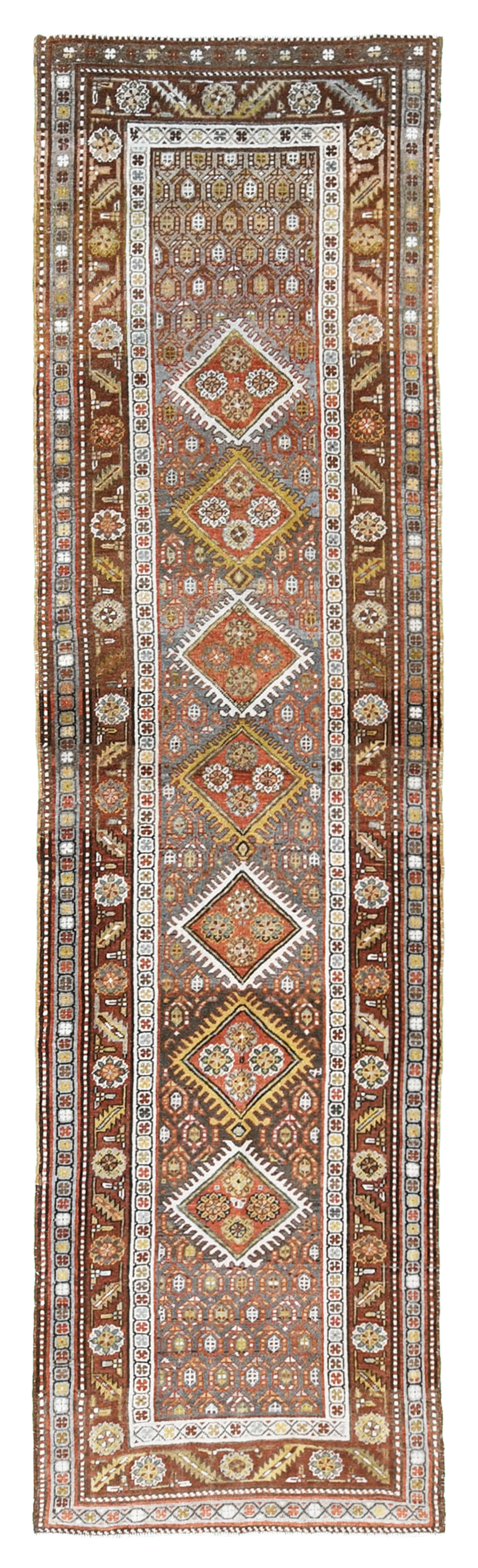20414 Persian Heriz 13’5 x 3’7 Overhead
