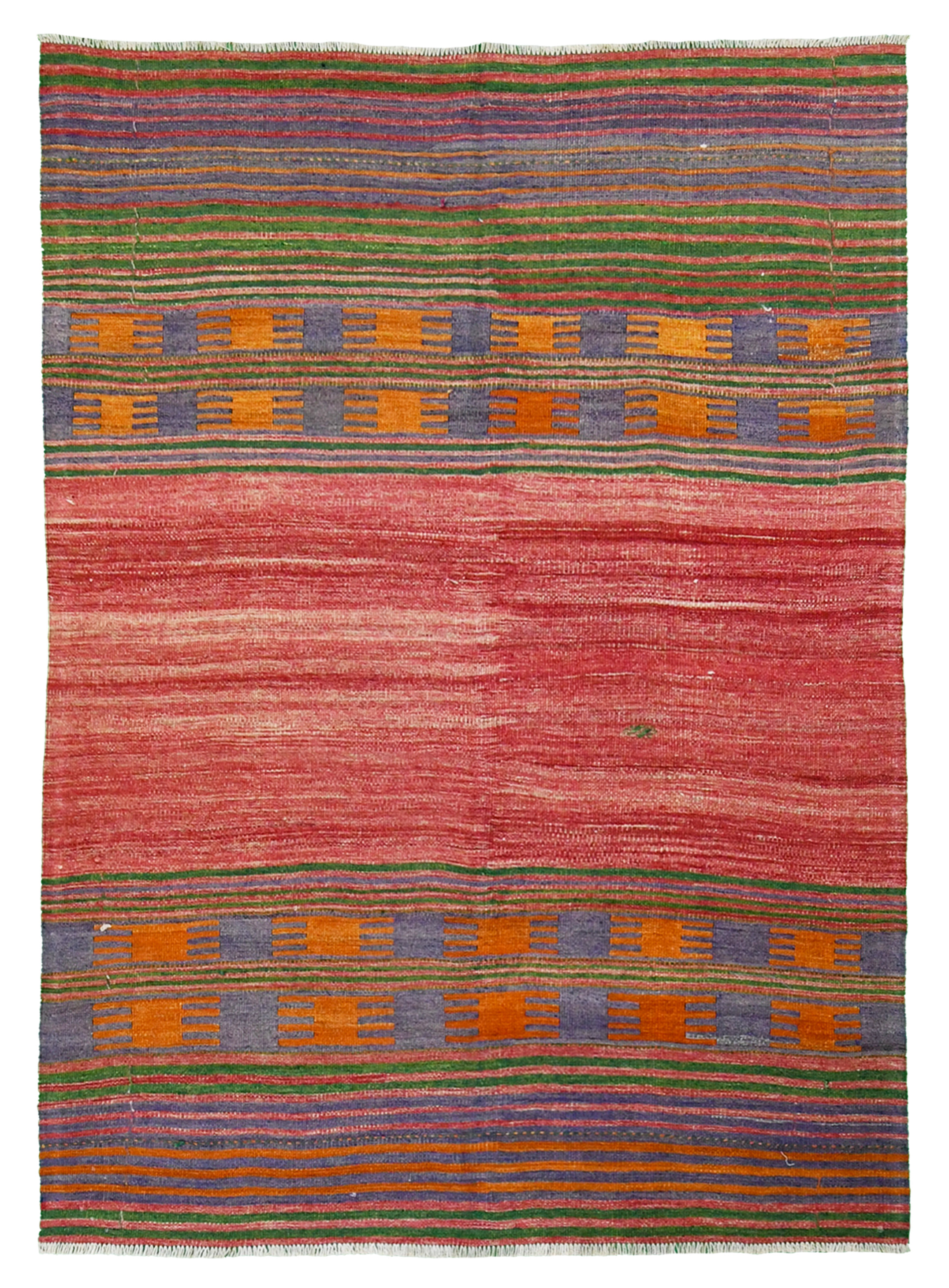 K3533 Turkish Kilim Stripe 7′ x 5’1