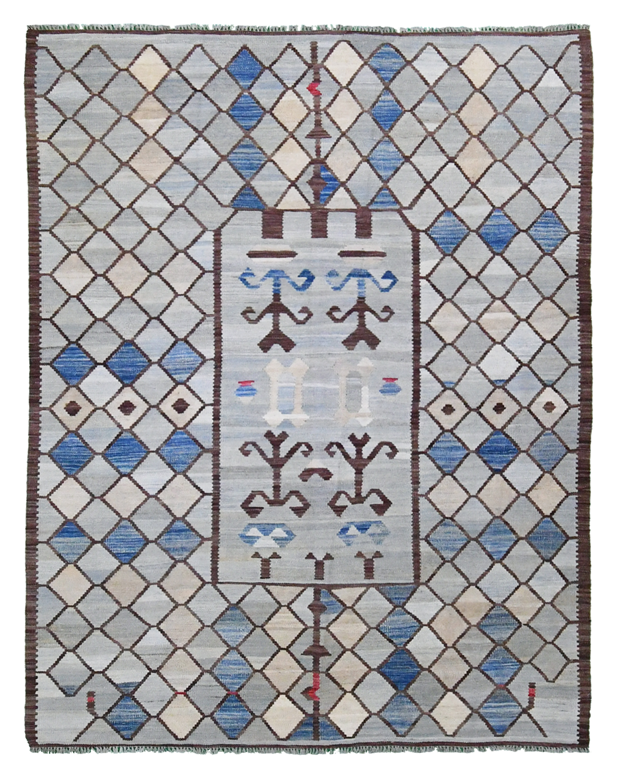 K5394 Afghanistan Scandinavian Kilim 6’8 x 5’2